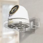 Traceless Wandmontierte Kamerahalterung Home No-Punch Surveillance Rack Router Shelf, Transparent – Bild 2