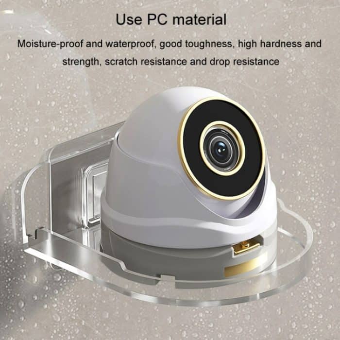 Traceless Wandmontierte Kamerahalterung Home No-Punch Surveillance Rack Router Shelf, Transparent – Bild 11