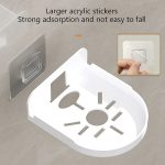 Traceless Wandmontierte Kamerahalterung Home No-Punch Surveillance Rack Router Shelf, Transparent – Bild 4