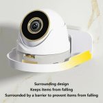 Traceless Wandmontierte Kamerahalterung Home No-Punch Surveillance Rack Router Shelf, Transparent – Bild 6