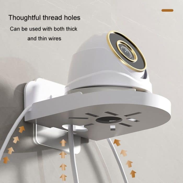 Traceless Wandmontierte Kamerahalterung Home No-Punch Surveillance Rack Router Shelf, Transparent – Bild 8