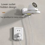 Traceless Wandmontierte Kamerahalterung Home No-Punch Surveillance Rack Router Shelf, Transparent – Bild 10