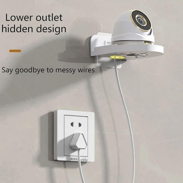 Traceless Wandmontierte Kamerahalterung Home No-Punch Surveillance Rack Router Shelf, Transparent – Bild 10