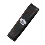 Auto-Sicherheitsgurtbezug, Karbonfaser-Leder, Autositz-Schulterschutz, Black, Red, Wine Red, Crown Black, Crown Red, Crown Wine Red – Bild 3