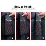 Auto-Sicherheitsgurtbezug aus Leder, Schulterpolster mit glitzernden Diamanten, 6.5x23cm – Bild 6