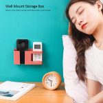 Doppelte Gitter-Wand-Aufbewahrungsbox, Fernbedienung, Kleinigkeiten, Organizer, Handy-Ladehalter, Double Red, Double Yellow, Double Blue – Bild 7