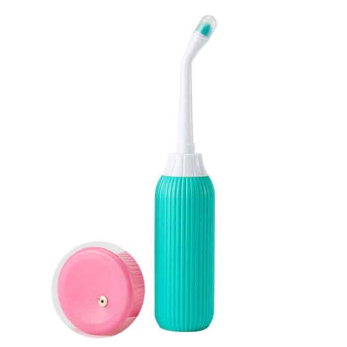 TBD0604483001.jpg 500 ml tragbares feminines Waschinstrument, tragbare Sanitärwaschflasche für schwangere Frauen, With Valve Green, With Valve Pink, Without Valve Green, Without Valve Pink – Bild 1