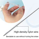 Multifunktionale Strohdeckel-Reinigungsbürste, Nylon-Edelstahl-Fugenschrubberkamm – Bild 5