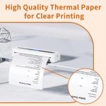 Schnelltrocknendes Thermopapier zum Schreiben, 10 Jahre haltbar, für die Drucker M832/M833/M834/M835, Phomemo 3rolls /Box 53mm, Phomemo 3rolls /Box 80mm, Phomemo 3rolls /Box 110mm, Phomemo 2rolls /Box A4, Phomemo 4rolls /Box A4, Phomemo 2rolls /Box Let... – Bild 2
