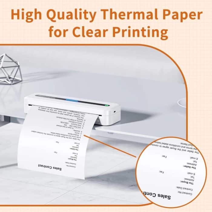 Schnelltrocknendes Thermopapier zum Schreiben, 10 Jahre haltbar, für die Drucker M832/M833/M834/M835, Phomemo 3rolls /Box 53mm, Phomemo 3rolls /Box 80mm, Phomemo 3rolls /Box 110mm, Phomemo 2rolls /Box A4, Phomemo 4rolls /Box A4, Phomemo 2rolls /Box Let... – Bild 2