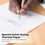 Schnelltrocknendes Thermopapier zum Schreiben, 10 Jahre haltbar, für die Drucker M832/M833/M834/M835, Phomemo 3rolls /Box 53mm, Phomemo 3rolls /Box 80mm, Phomemo 3rolls /Box 110mm, Phomemo 2rolls /Box A4, Phomemo 4rolls /Box A4, Phomemo 2rolls /Box Let... – Bild 3