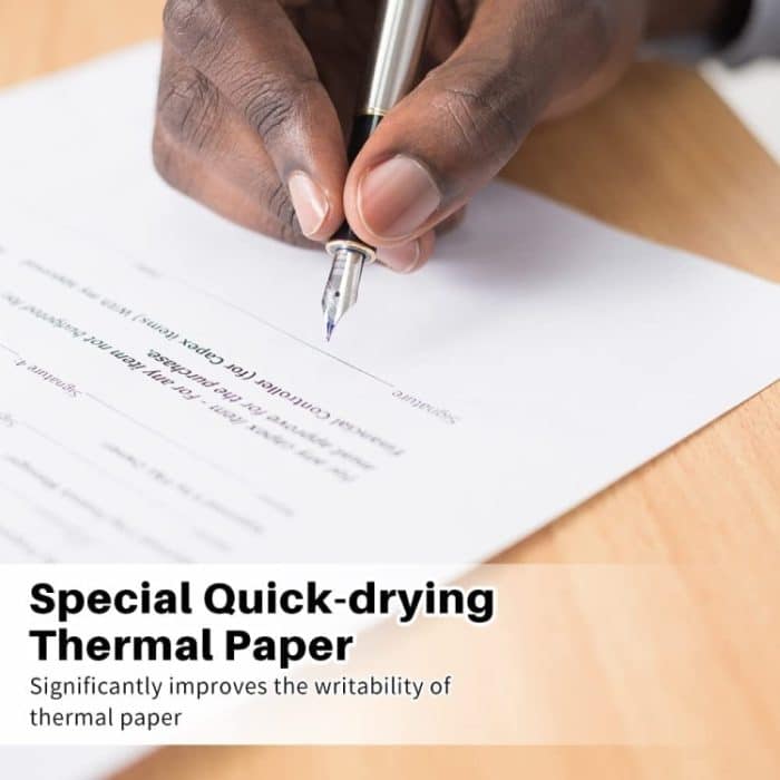 Schnelltrocknendes Thermopapier zum Schreiben, 10 Jahre haltbar, für die Drucker M832/M833/M834/M835, Phomemo 3rolls /Box 53mm, Phomemo 3rolls /Box 80mm, Phomemo 3rolls /Box 110mm, Phomemo 2rolls /Box A4, Phomemo 4rolls /Box A4, Phomemo 2rolls /Box Let... – Bild 3