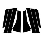 Für 2014-2018 Honda Fit 8 teile/satz Universal B-Säule Dekoration Aufkleber Für Links Und Rechts Fahren