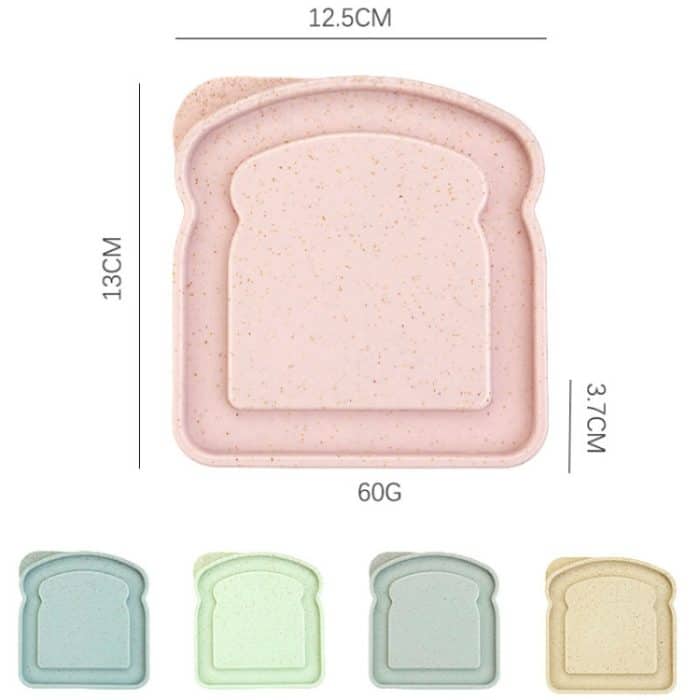 Startseite Toast-Sandwich-Aufbewahrungsbox, tragbare Aufbewahrungsbox aus Kunststoff für den Außenbereich – Bild 4