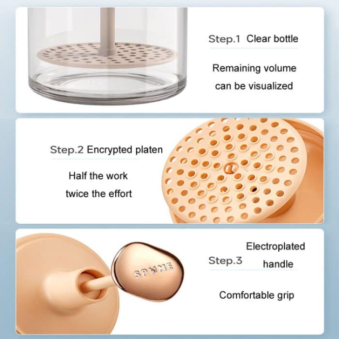 Gesichtsreiniger und Duschgel-Schäumer, schnell schäumende Reinigungsflasche – Bild 6