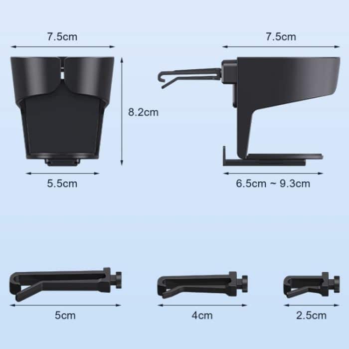 Multifunktionaler Auto-Klimaanlagen-Auslass, Getränkehalter, Aschenbecher – Bild 2