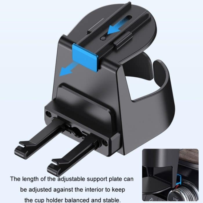 Multifunktionaler Auto-Klimaanlagen-Auslass, Getränkehalter, Aschenbecher – Bild 5