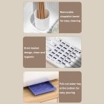 Haushaltsstaubdichte Küchengeschirr-Aufbewahrungsbox, Geschirr-Abflussregal, S (Purple), S (Blue), S (Yellow), L (Purple), L (Blue), L (Yellow), XL (Purple), XL (Blue), XL (Yellow) – Bild 8