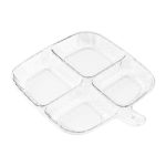 Mehrzweck-Gewürztablett mit vier Unterteilungen zur Aufbewahrung von Gewürzen in der Küche