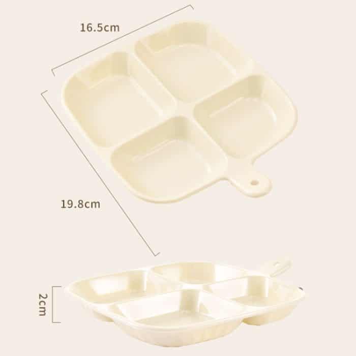 Mehrzweck-Gewürztablett mit vier Unterteilungen zur Aufbewahrung von Gewürzen in der Küche – Bild 3