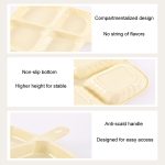 Mehrzweck-Gewürztablett mit vier Unterteilungen zur Aufbewahrung von Gewürzen in der Küche – Bild 6