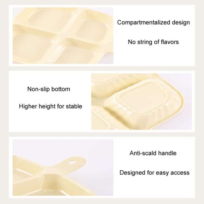 Mehrzweck-Gewürztablett mit vier Unterteilungen zur Aufbewahrung von Gewürzen in der Küche – Bild 6