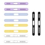 2 teile/satz Für IPhone 12/13/14/15 Serie Lautsprecher Überzug Metall Staub-Proof Mesh Lade port Schutz Film Staub Aufkleber – Bild 2