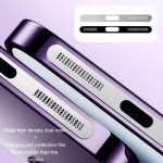 2 teile/satz Für IPhone 12/13/14/15 Serie Lautsprecher Überzug Metall Staub-Proof Mesh Lade port Schutz Film Staub Aufkleber – Bild 5