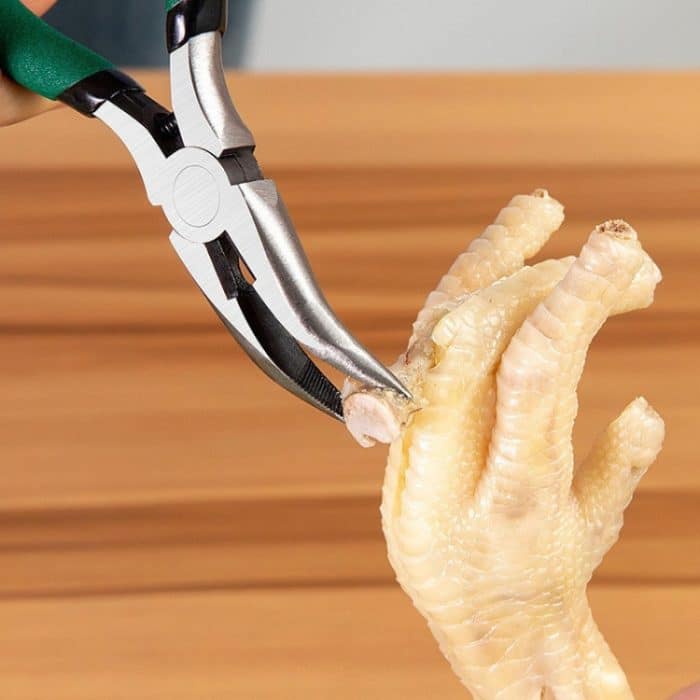 Hähnchenkrallen-Ausbeinwerkzeug, Ausbeinmesser, Hähnchenfüße, Knochenentfernungszange, Blue, Yellow, Green – Bild 9