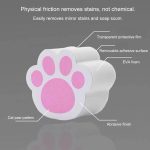 Badezimmer-Glasspiegel-Fleckenentfernungs-Wasserzeichen-Schwamm-Reib-Wasserhahn-Entkalkungs-Reinigungswerkzeug, Yellow, Pink – Bild 4