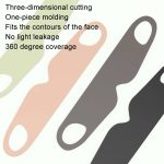 Starke Verdunkelung, weich, lindert Müdigkeit, Augenschutz, hautfreundlich, atmungsaktiv, elastisch, waschbare Augenmaske, M, L – Bild 5