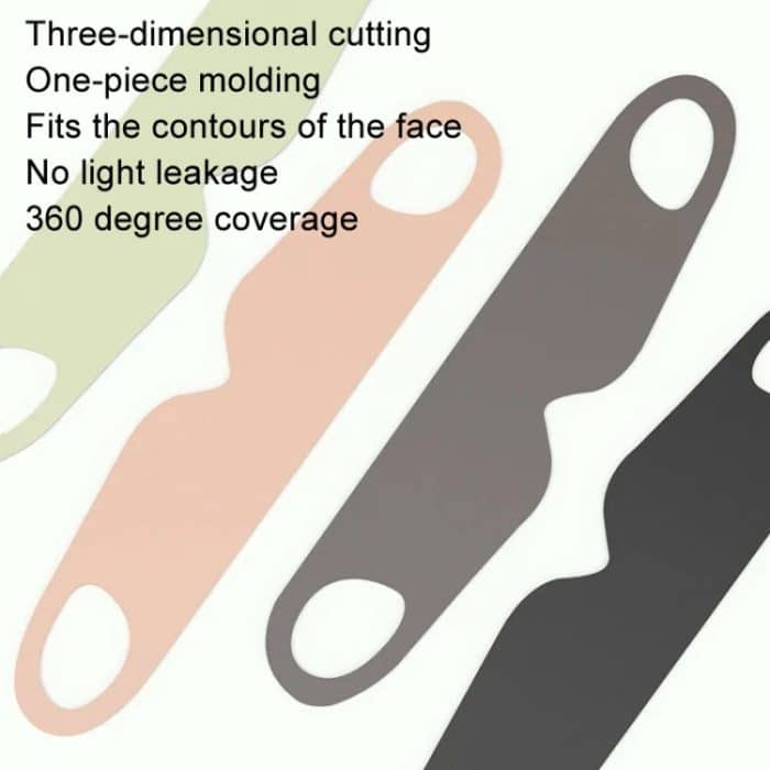 Starke Verdunkelung, weich, lindert Müdigkeit, Augenschutz, hautfreundlich, atmungsaktiv, elastisch, waschbare Augenmaske, M, L – Bild 5