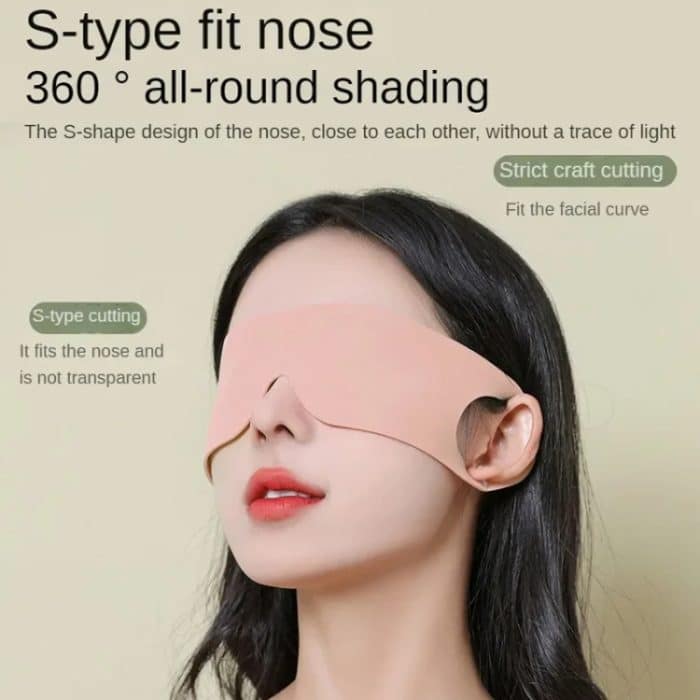 Starke Verdunkelung, weich, lindert Müdigkeit, Augenschutz, hautfreundlich, atmungsaktiv, elastisch, waschbare Augenmaske, M, L – Bild 9