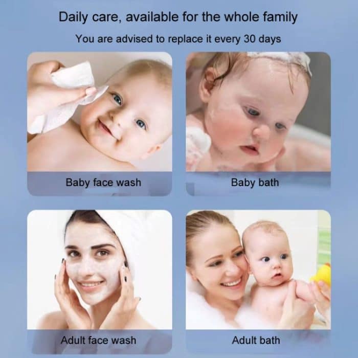 Baby-Badeschwamm aus Holzzellstoff, niedlicher Cartoon-weicher Badeschwamm, Badeschrubber, Bear, Bunny, Little Star, Duck – Bild 13