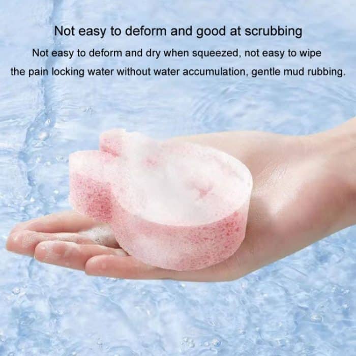 Baby-Badeschwamm aus Holzzellstoff, niedlicher Cartoon-weicher Badeschwamm, Badeschrubber, Bear, Bunny, Little Star, Duck – Bild 9