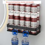 Wandmontiertes Küchen- und Badezimmerregal mit 4 Haken, Only Shelf, Shelf + Pole, Shelf + Cup, Shelf + Pole+Cup – Bild 6