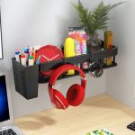 Wandmontiertes Küchen- und Badezimmerregal mit 4 Haken, Only Shelf, Shelf + Pole, Shelf + Cup, Shelf + Pole+Cup – Bild 9