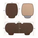 Rutschfestes Rhombus-Autositzkissen aus Leinenimitat, Brown Front Row, Beige Front Row, Black Front Row, Gray Front Row, Black Back Row, Gray Back Row, Beige Back Row, Brown Back Row – Bild 2