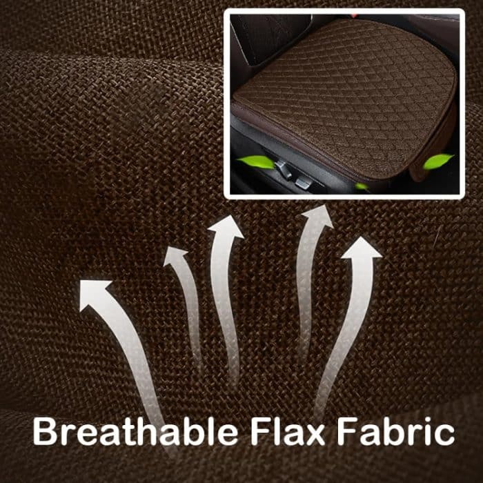 Rutschfestes Rhombus-Autositzkissen aus Leinenimitat, Brown Front Row, Beige Front Row, Black Front Row, Gray Front Row, Black Back Row, Gray Back Row, Beige Back Row, Brown Back Row – Bild 3