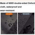 Tragbare Hängetasche für Elektrofahrzeuge, wasserdichte Aufbewahrungstasche vorne für Fahrräder, Kinderwagentasche, Deer, Locomotive Girl, Black Bear, Duck, Flower Bear, No Pattern – Bild 3