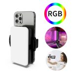 RGB-Fülllicht-Fotolampe mit verstecktem, klappbarem Telefonclip und Kaltschuhschnittstelle, F-615