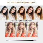 RGB-Fülllicht-Fotolampe mit verstecktem, klappbarem Telefonclip und Kaltschuhschnittstelle, F-615 – Bild 4