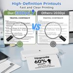 Phomemo M834 Kabelloser Bluetooth-Thermodrucker unterstützt Thermopapier in mehreren Größen – Bild 4