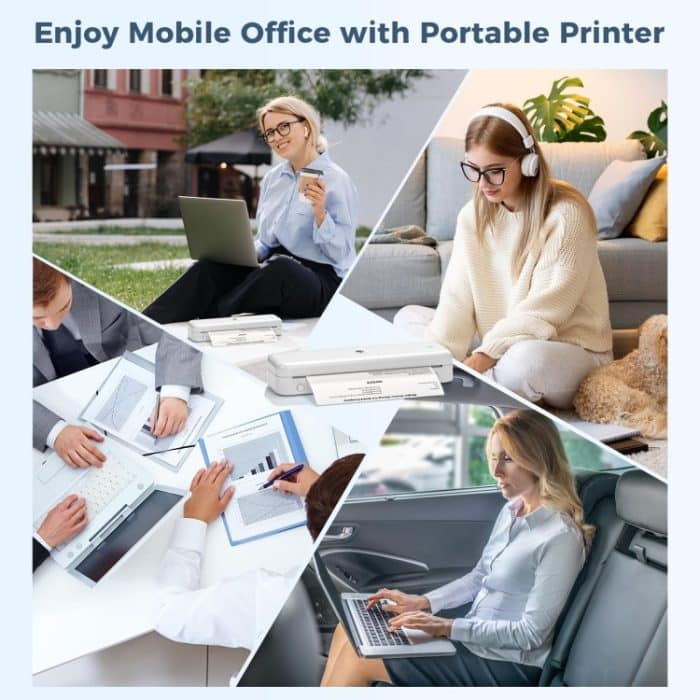 Phomemo M834 Kabelloser Bluetooth-Thermodrucker unterstützt Thermopapier in mehreren Größen – Bild 8