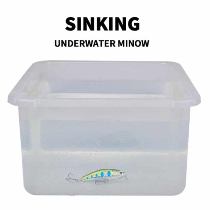 PROBEROS DW592 Sinkender Minnow-Köder, langer Wurf, Kunstköder, bionischer Kunststoff-Hartköder – Bild 8