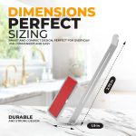 Becherdeckel-Organizer, selbstklebendes Unterschrank-Becherdeckel-Aufbewahrungsregal, Black, Steel Color – Bild 3