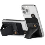 Multifunktionshalterung Magnetische Saugschnalle Telefonkartenetui PU-Leder Kartenaufkleberhalter – Bild 2