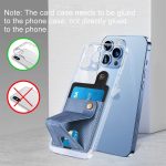 Multifunktionshalterung Magnetische Saugschnalle Telefonkartenetui PU-Leder Kartenaufkleberhalter – Bild 6