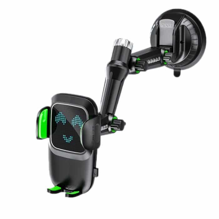 Auto-Windschutzscheiben-Armaturenbrett-Saugnapf-Telefonhalter, Extended Green, Extended Black, Regular Green, Regular Black – Bild 1