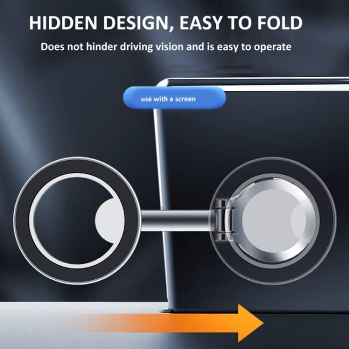 Magnetischer Handyhalter aus Zinklegierung für den Autobildschirm, F122 Black – Bild 4